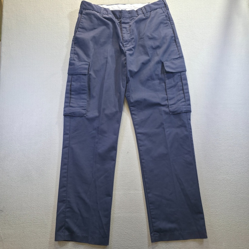 Wear Guard Men's Blue Cargo‎ Pants Size 36x34 Actual 35x32.5